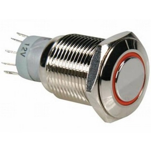 16mm led klingeltaster orange - 16mm,