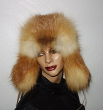 Luxus Fuchs Pelz Mütze