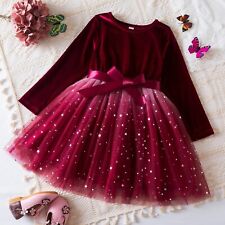 Kinder Mädchen Rot Kleid