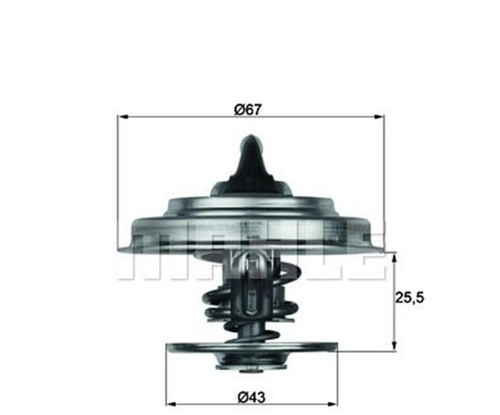 Mahle behr thermostat - behr, 87°c