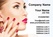 Personalisierte Visitenkarten Nagel Beauty Haar Spa Massage