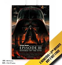 STAR WARS Revenge Of The Sith Episode III 20th Anniversary Poster 2005