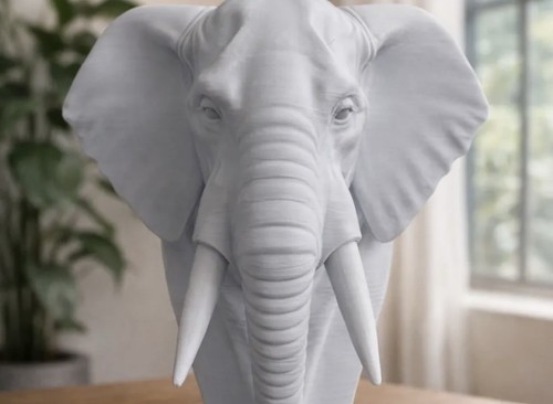 Elefanten büste skulptur - büste, |