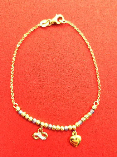 Armband 585 gelb gold karat - armband, 14