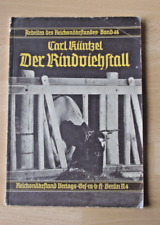 Lehrheft Rinderviehstall  Bau Laufstall Tränkschemel Gitter Futtergang  Stalltor