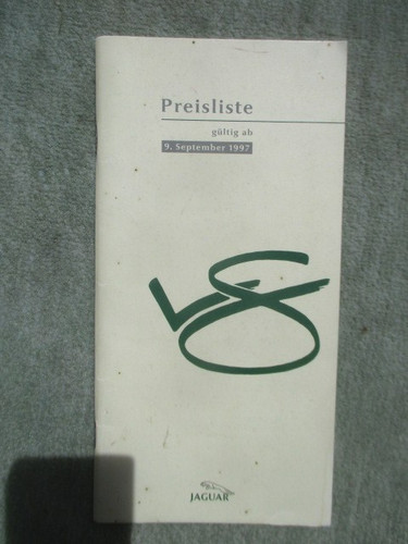 Jaguar preisliste september - preisliste,