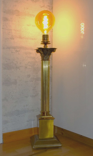 Antike tischlampe messing - antike,