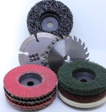 NEU-Zubehör-Set für mini Akku Winkelschleifer 76x10mm Schneiden-Sägen-Polieren