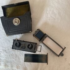 Verascope Stereokamera mit Magazin und Platten Tasche Jules Richard, Paris 