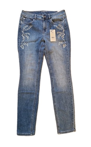 Jeans blau strass tatto - blau,,