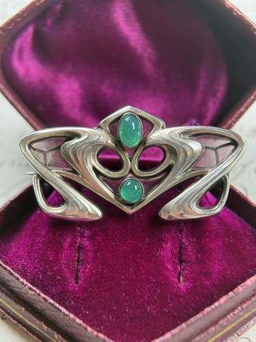 Jugendstil brosche silber 900 - brosche,