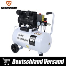 24 L Leise Ölfrei Kompressor 230 Volt 10 Bar 2800 U/min 1,5 PS 220 L/min 69 dB