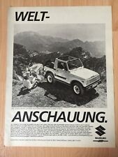 ORIG REKLAME WERBUNG 1984   SUZUKI SJ 410 de Luxe  Jeep