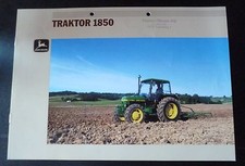 John Deere Schlepper 1850 Original Prospekt