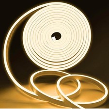 KSIBNW LED Strip Streifen, Neon LED Strip 15M - 3000K LED Band Gelb,