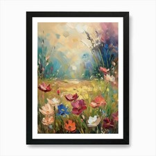 Wildblume Ölgemälde, Morgen