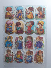 Glanzbilder, Oblaten, Scraps Bogen Intana nette kleine Kinder Motive