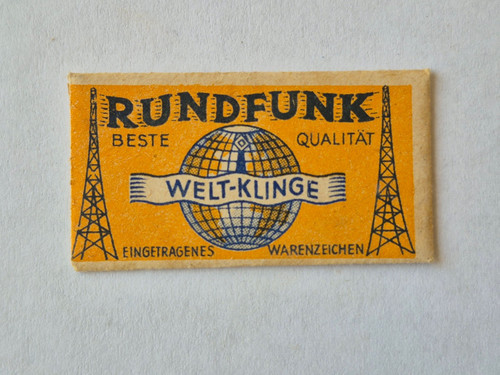 Alte rasierklinge rundfunk - rasierklinge,
