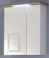 pelipal Spiegelschrank, integrierte Beleuchtung& Steckdose, weiß, 60x 72x 20 cm