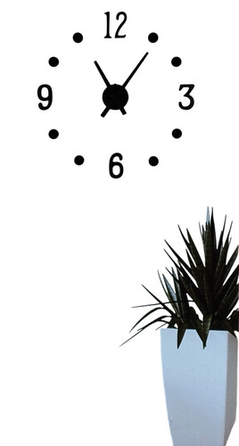 Wanduhr wandtattoo uhr - wandtattoo, mit