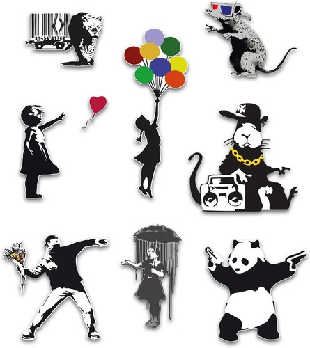 Banksy aufkleber sticker art - aufkleber,