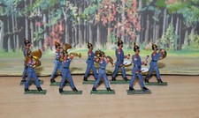 antike Zinnfiguren - preußische Musik spielend , 30mm - alte Offizin