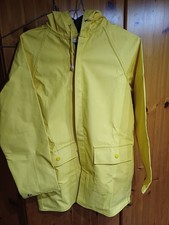 getr. gelb / blaue Friesennerz - Regenjacke aus den 80er Jahren
