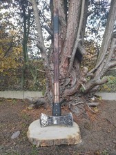 NEU wunderschöne 94m Wikinger Berserker Axt handgeschmiedet Doppelaxt