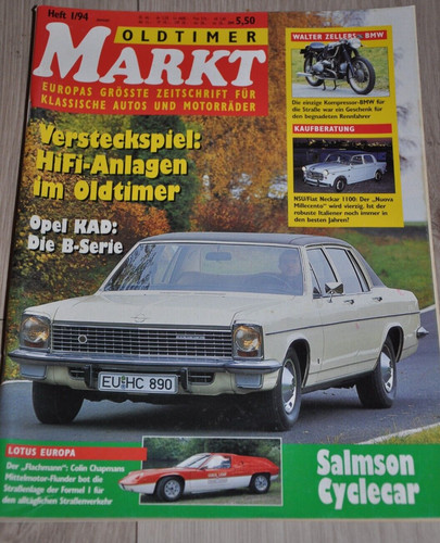 Oldtimer markt opel - markt, 01/94