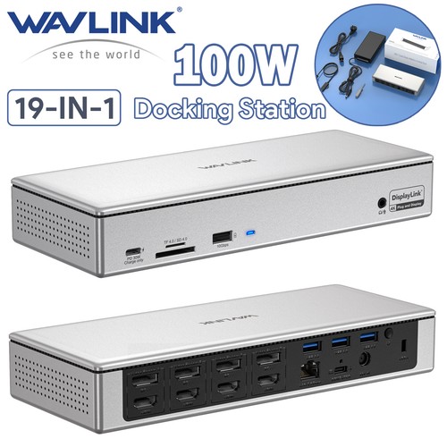 Wavlink 1 displaylink - wavlink, 19-in-1