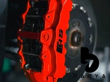 6X Audi RS Bremssattel Aufkleber Set Sticker Bremsen Emblem  Schwarz RS Audi NEU