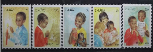 Zaire 740 744 postfrisch - zaire, 740-744