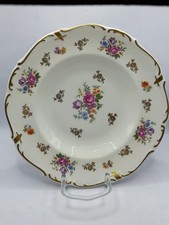 Reichenbach Porzellan,fine china Suppenteller ⌀23,5 cm,Streublümchen/ Golddekor