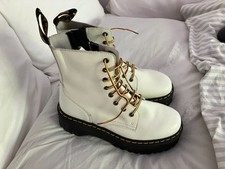 Dr. Martens Plateau Stiefel EU 41 Schuhe Jadon US-Version weiss ungetragen neuw.