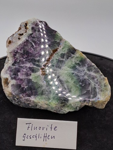 Fluorit poliert grün violett