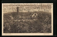 Darmstadt, Hotel-Restaurant Ludwigshöhe, Ansichtskarte 1937 