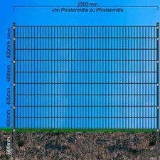 Doppelstabmattenzaun 6/5/6