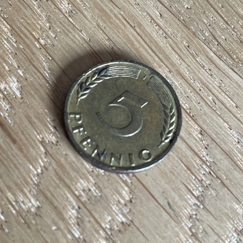 D152 pfennig münze 1950 - 5, pfennig-münze
