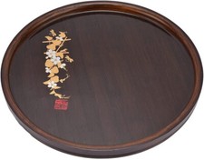 AADDFDD Chinesisches Mini-Teetablett aus Bambus, Serviertablett