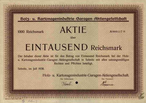Holz kartonagenindustrie - u.,