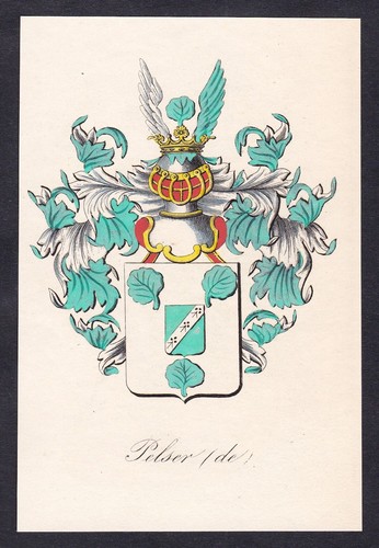 Pelser blason coat arms - of,