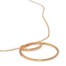 Montblanc Kette aus 750er Rotgold 18K 21 Diamanten ca. 1,1ct Länge 60cm