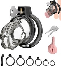 Silikon Chastity Cage 6 Ringe