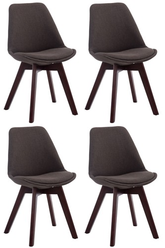 4er set besucherstühle - set,