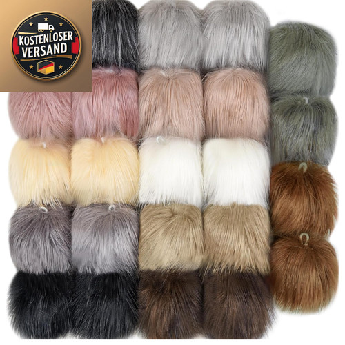 Kunstfell bommel pompon - kunstfell,