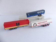 ROCO UND ANDERE 3 ANHÄNGER WAGEN TYP KÄNGURU NOVATRANS / PRESIDENT / GALLO