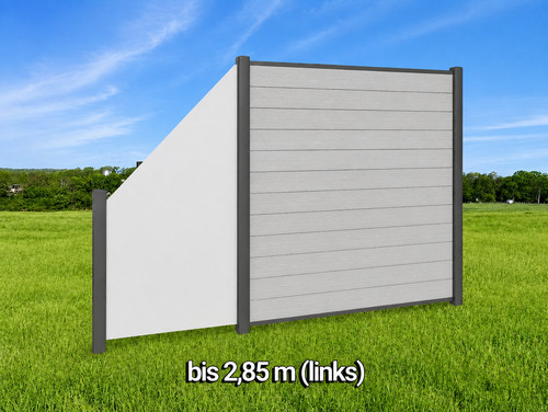 Wpc sichtschutzzaun grau - sichtschutzzaun,