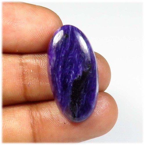 Charoit cabochon oval 26x13mm - charoit,