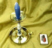 Tellerleuchter Kerzenhalter Kerzenständer Zwiebelmuster Messing Leuchter #L1021c