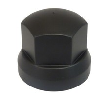 60x Radmutterkappen SW 32mm Schwarz Lkw Radmutterabdeckung Radmutterschutz Kappe